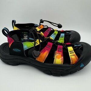 KEEN Newport H2 Women's Sandals Rainbow Tie Dye Water Sports Hiking Size 7 US